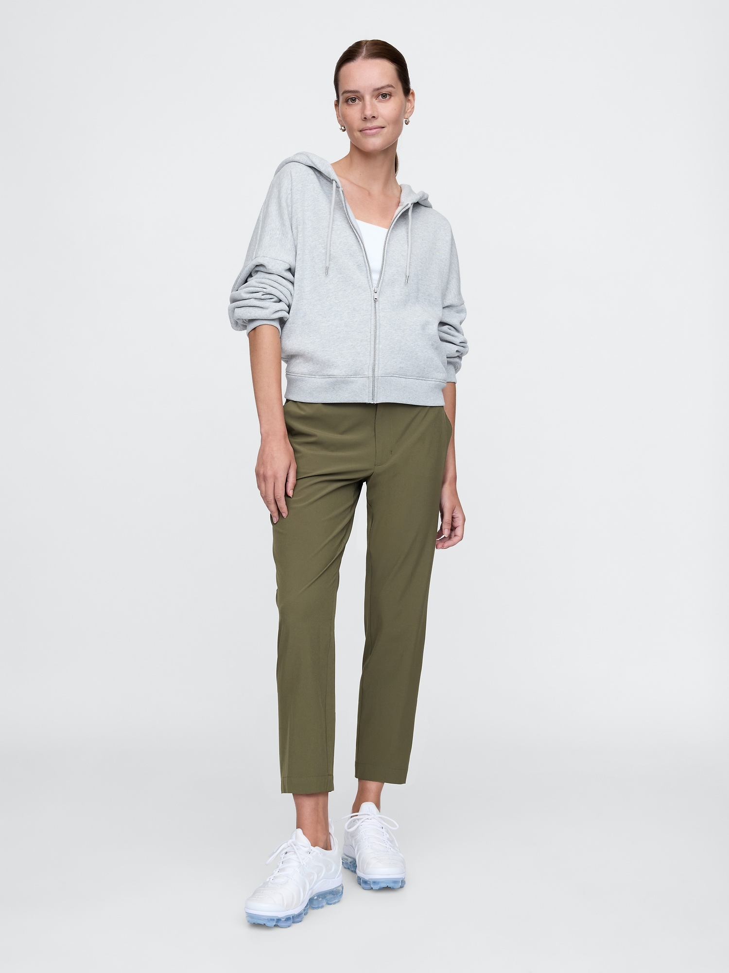 Gap Fit High Rise Downtown Runaround Pants In Olive Green