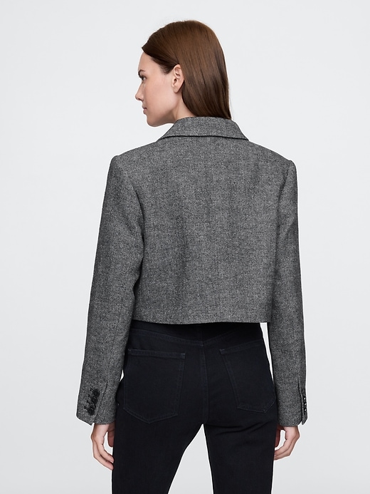 Image number 2 showing, Cropped Herringbone Jacket