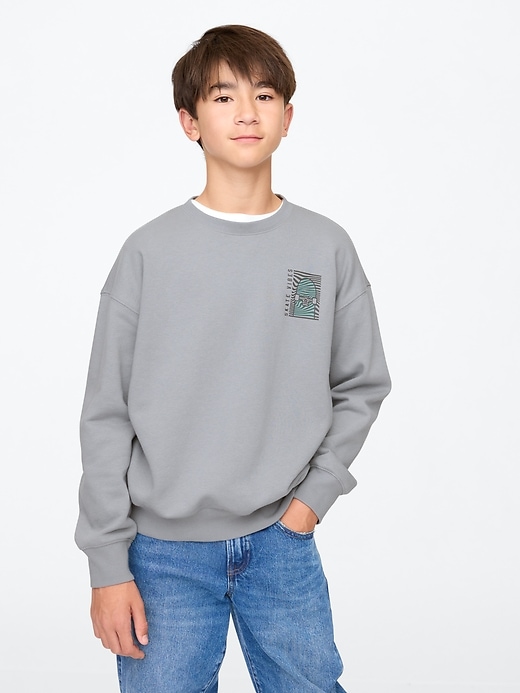 Image number 6 showing, Kids Vintage Soft Relaxed Sweatshirt