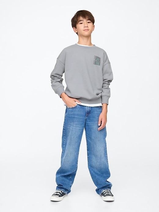 Image number 7 showing, Kids Vintage Soft Relaxed Sweatshirt