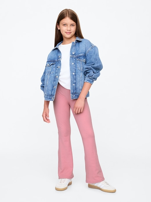 Image number 1 showing, Kids Rib Flare Leggings