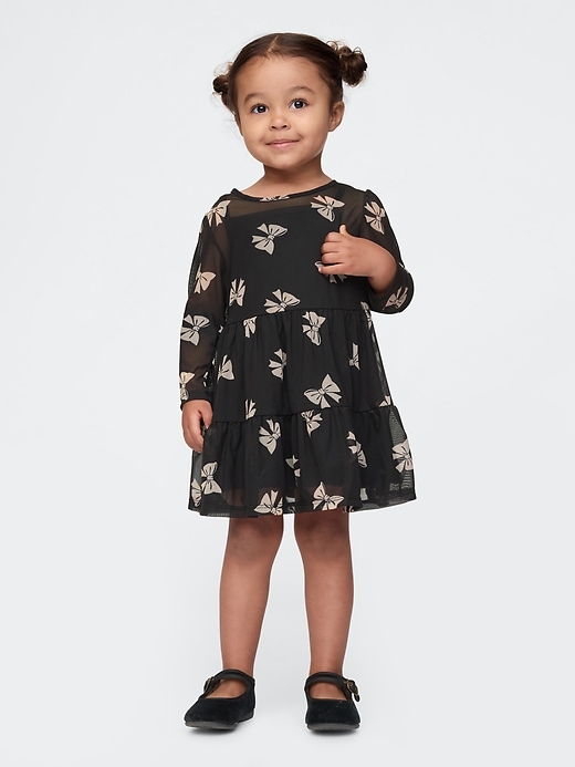 Image number 1 showing, babyGap Tiered Mesh Dress