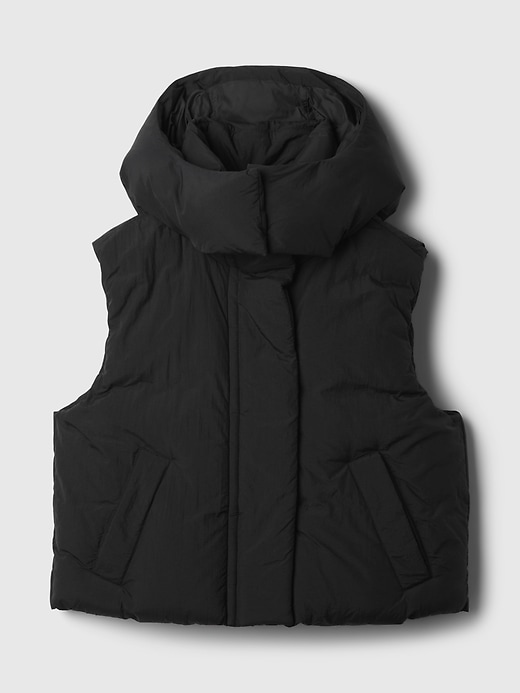 Image number 5 showing, Cropped Duvet Wrap Puffer Vest