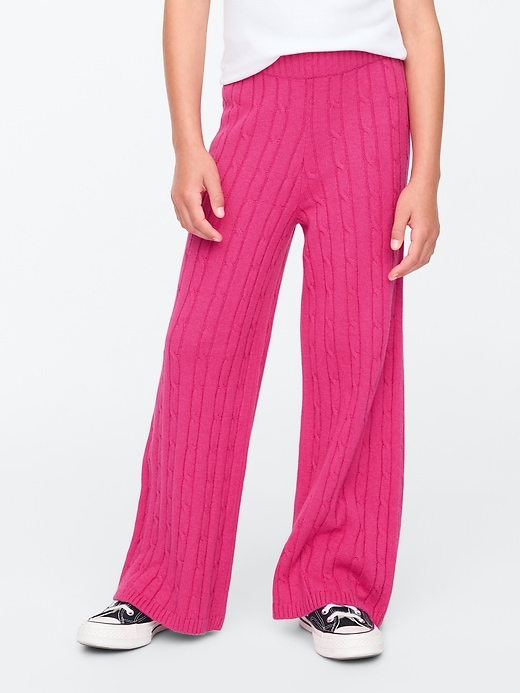 Image number 3 showing, Kids CashSoft Cable-Knit Sweater Pants