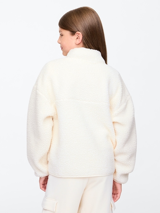 Image number 2 showing, Kids Sherpa Half-Zip Pullover