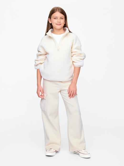 Image number 3 showing, Kids Sherpa Half-Zip Pullover