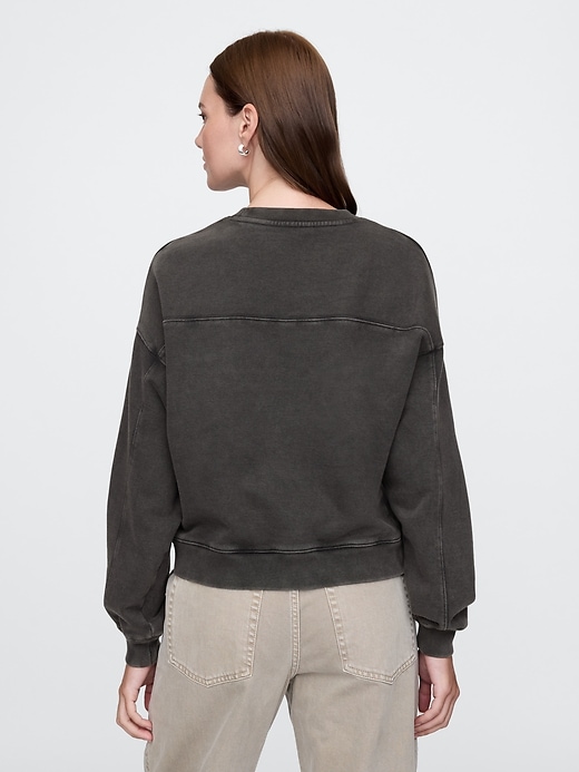 Image number 2 showing, French Terry Wedge-Seam Sweatshirt