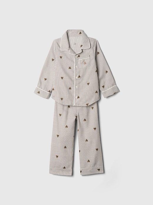 Image number 1 showing, babyGap Recycled Flannel PJ set