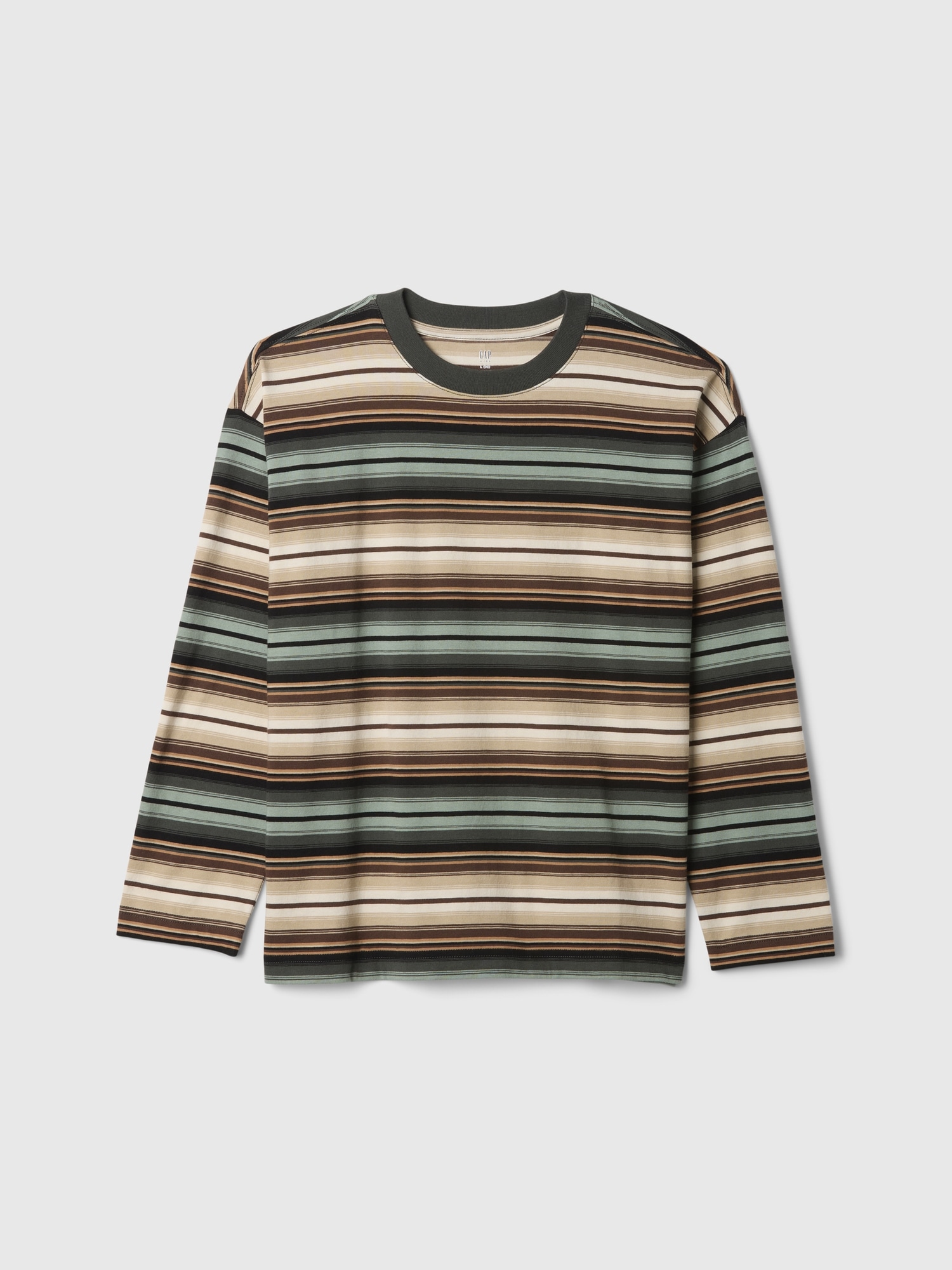 Kids Stripe T-Shirt - Brown