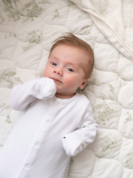 Image number 2 showing, The Gilded Bird Safari Toile Quilted Playmat