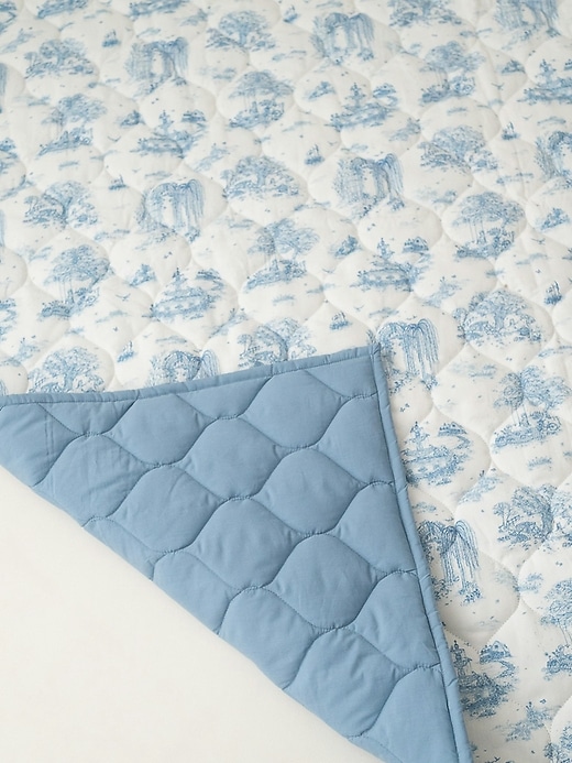 Image number 5 showing, The Gilded Bird Spring Toile Quilted Playmat