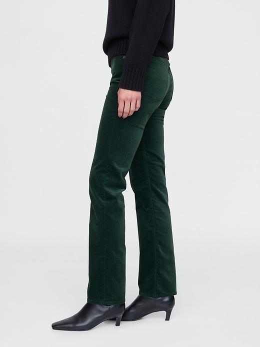 Image number 3 showing, High Rise Velvet '90s Straight Pants