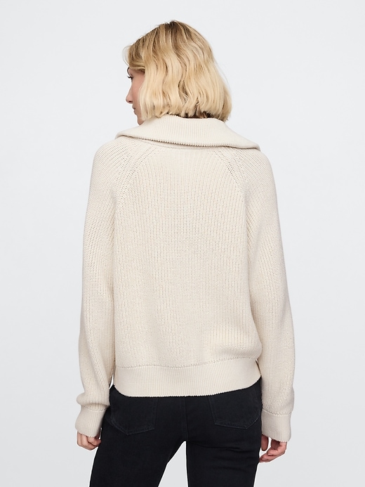 Image number 2 showing, Shaker-Stitch Zip Cardigan