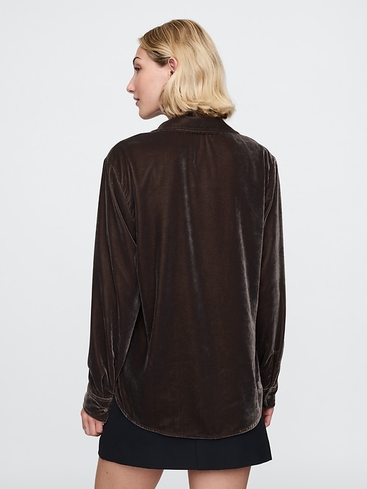 Image number 2 showing, Velvet Relaxed Shirt