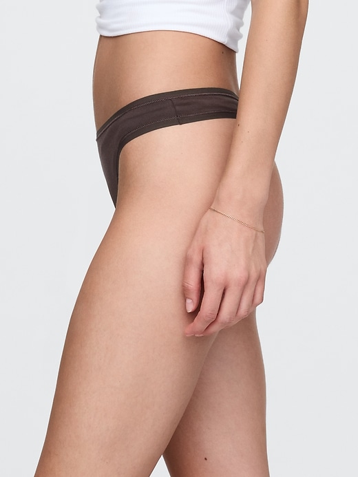 Image number 2 showing, Organic Stretch Cotton Thong