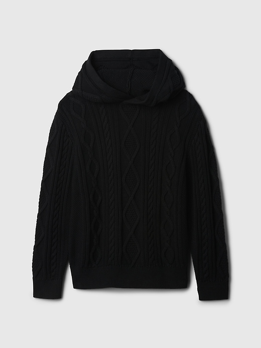 Image number 5 showing, Kids Hooded Cable-Knit Sweater