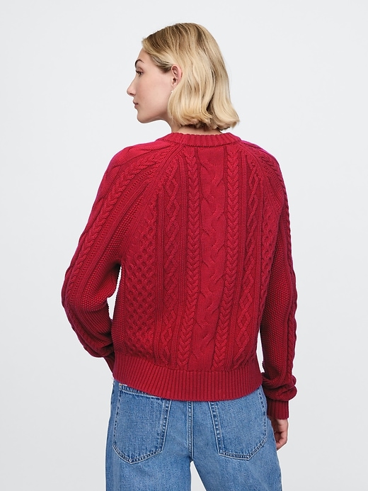 Image number 2 showing, Classic Cable-Knit Sweater