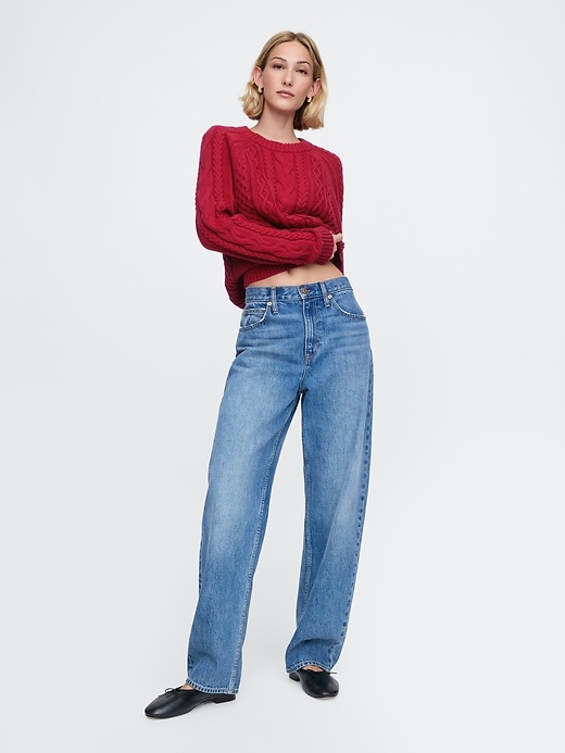 Image number 3 showing, Classic Cable-Knit Sweater