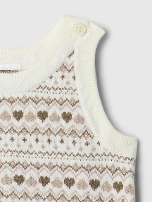 Image number 3 showing, Baby CashSoft Fair Isle One-Piece