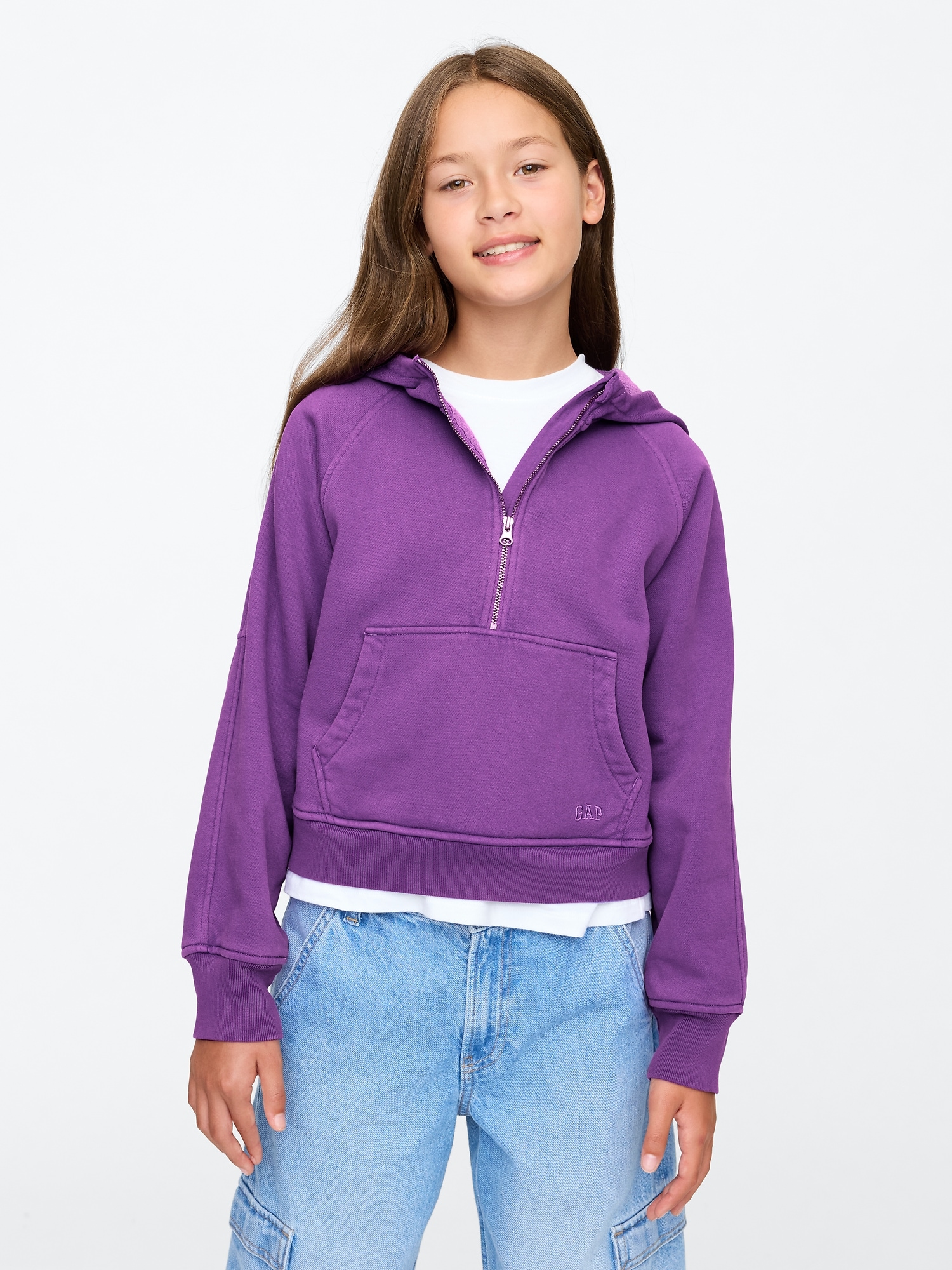 Kids Half-Zip Hoodie | Gap