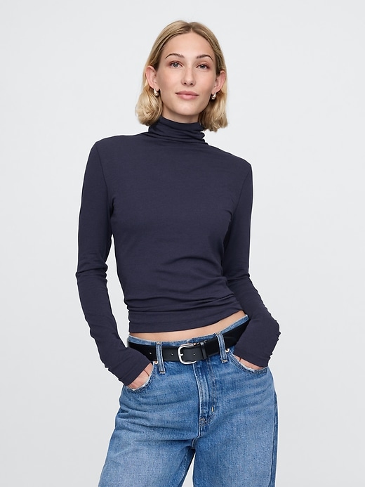 Image number 1 showing, Featherweight Turtleneck