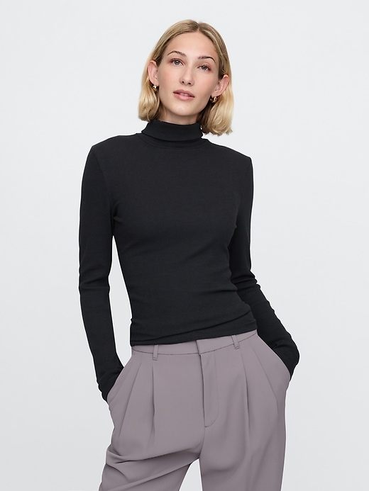 Image number 1 showing, Modern Rib Turtleneck