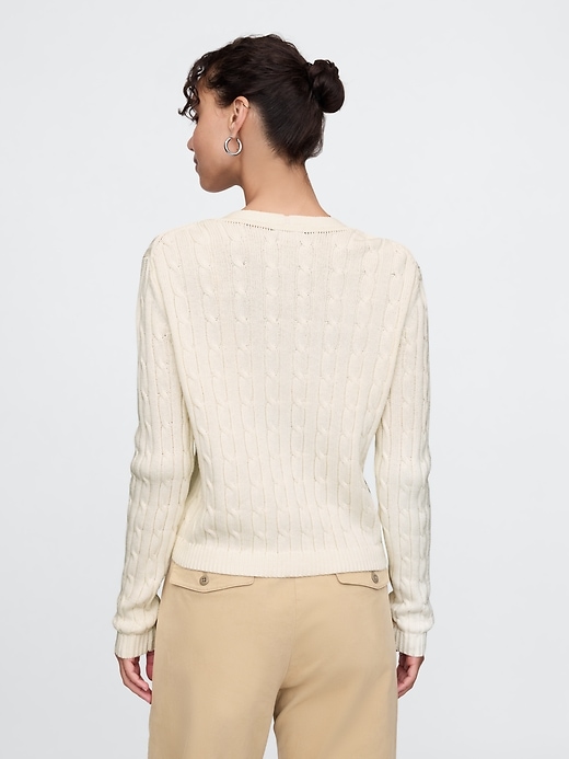 Image number 2 showing, Cable-Knit Cardigan