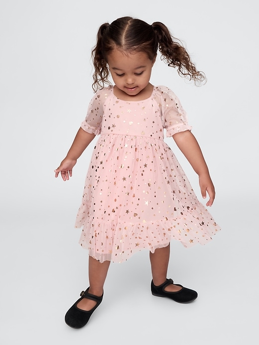 Image number 1 showing, babyGap Metallic Tulle Dress