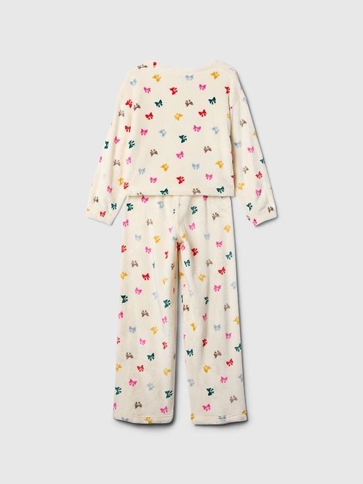 Image number 2 showing, Kids Recycled Cozy Cropped PJ Set