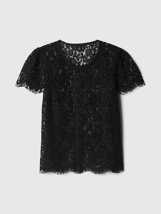 Image number 4 showing, Lace Cap Sleeve Top