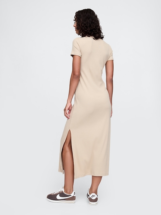 Image number 2 showing, Modern Rib Maxi T-Shirt Dress