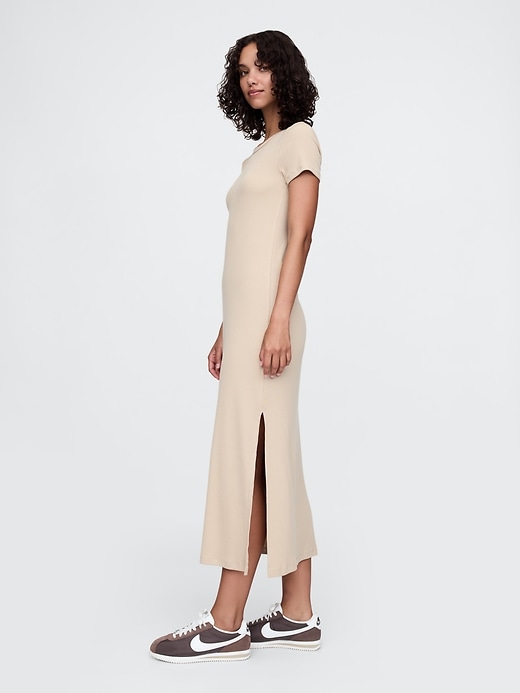 Image number 3 showing, Modern Rib Maxi T-Shirt Dress