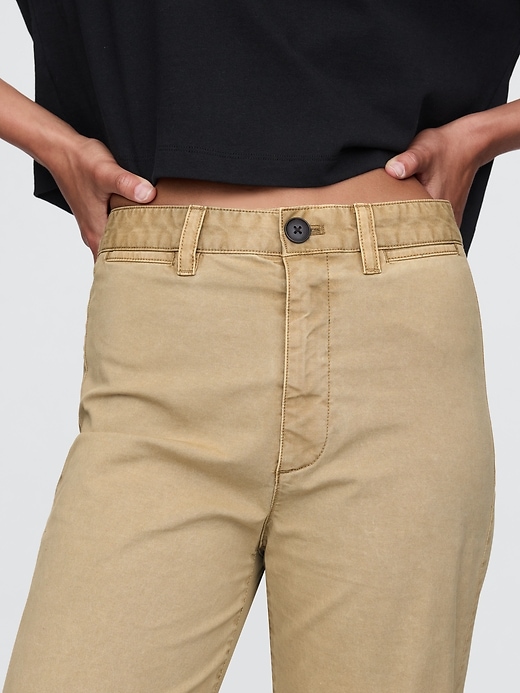 Image number 5 showing, High Rise Stride Wide-Leg Khakis