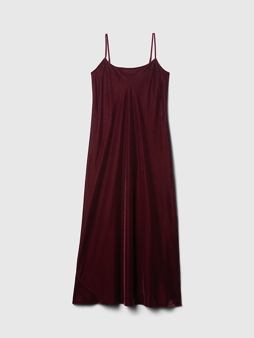 Image number 7 showing, Recycled Velvet Maxi Slip Dress