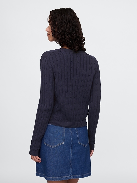 Image number 2 showing, Cable-Knit Cardigan