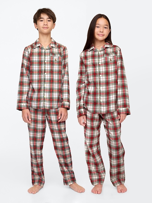 Image number 1 showing, Kids Recycled Flannel PJ set