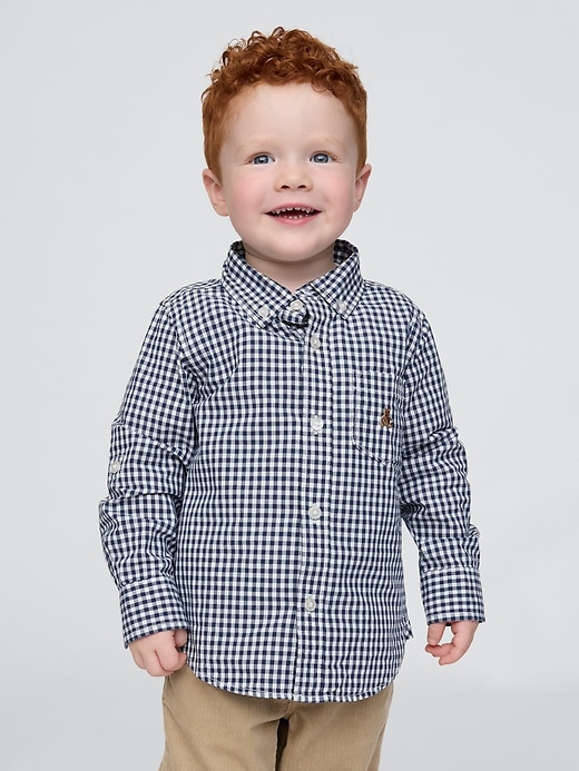 Image number 3 showing, babyGap Organic Cotton Poplin Shirt