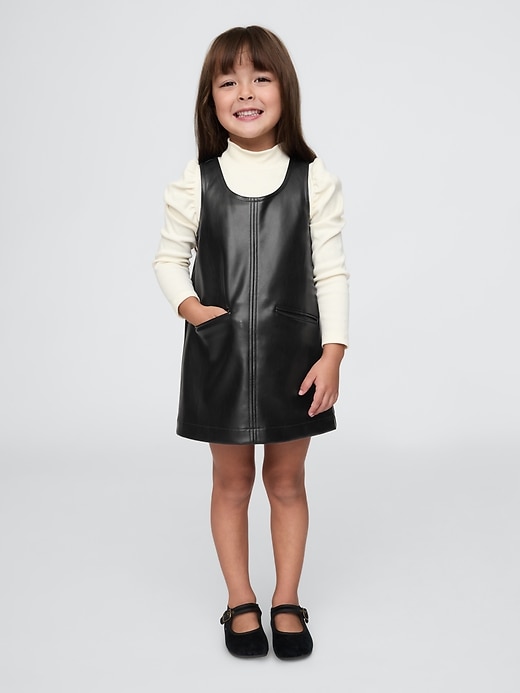 Image number 1 showing, babyGap Vegan Leather Jumper Dress