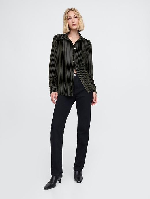 Image number 3 showing, Velvet Relaxed Shirt