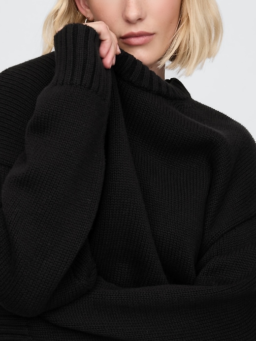 Image number 4 showing, 100% Cotton Oversized Boyfriend Sweater