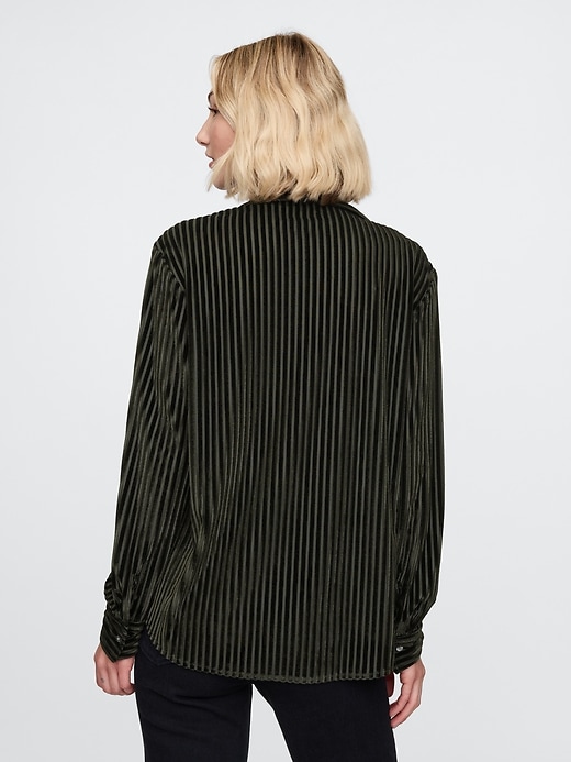 Image number 2 showing, Velvet Relaxed Shirt