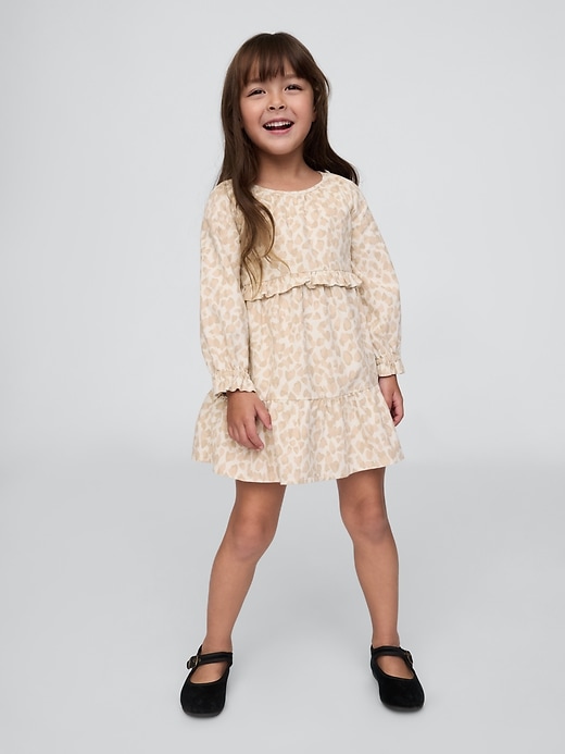 Image number 1 showing, babyGap Tiered Leopard Corduroy Dress