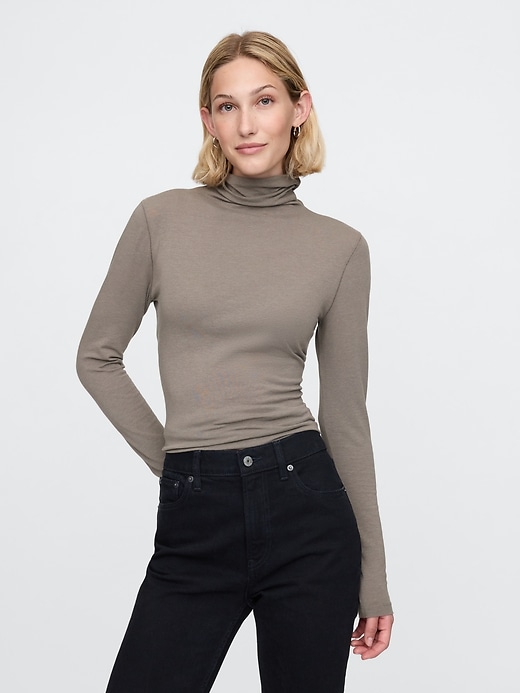 Image number 1 showing, Featherweight Turtleneck