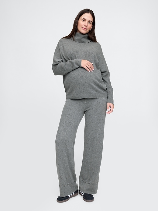 Image number 6 showing, Maternity CashSoft Under Belly Sweater Pants