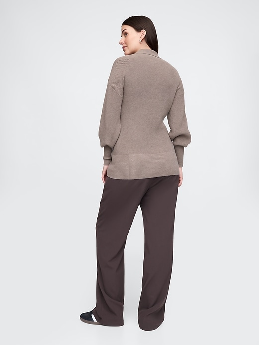 Image number 2 showing, Maternity CashSoft Polo Sweater