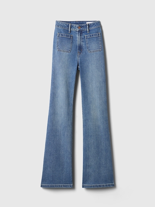 Image number 7 showing, High Rise Curvy &#39;70s Flare Jeans