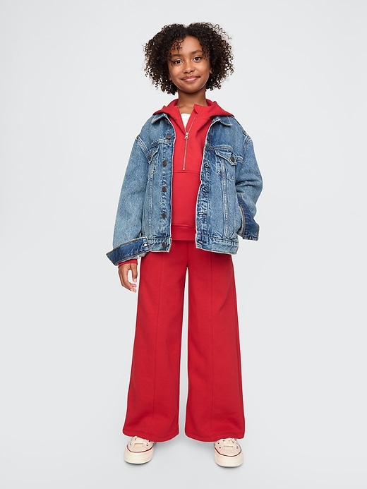 Image number 3 showing, Kids Vintage Soft Wide-Leg Sweatpants