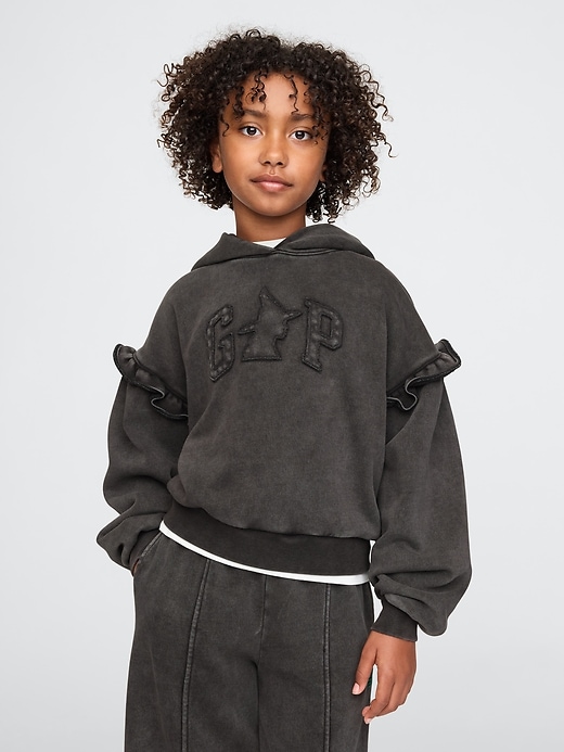 Image number 1 showing, Kids Wicked Vintage Soft Ruffle Hoodie