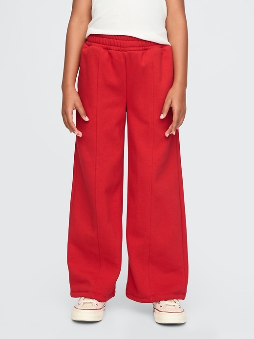 Image number 1 showing, Kids Vintage Soft Wide-Leg Sweatpants