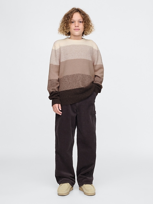 Image number 3 showing, Kids CashSoft Striped Crewneck Sweater